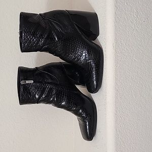 Circus by Sam Edelman Black Croc Boots. Size 7